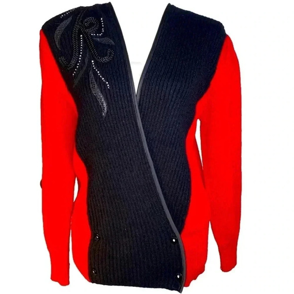 Eugenia By Angenie Designer Sweater Wool Blend Size S - Picture 5 of 17